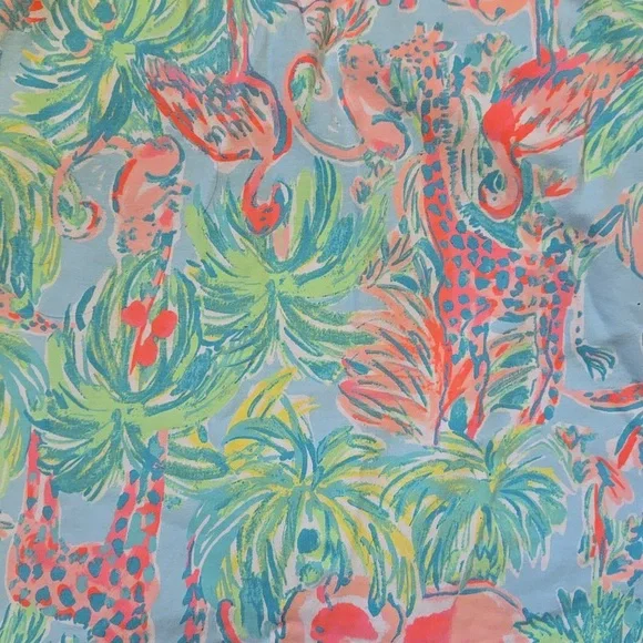 Lilly Pulitzer Multi-Color Tropical Flamingo Print Skort - Picture 7 of 7